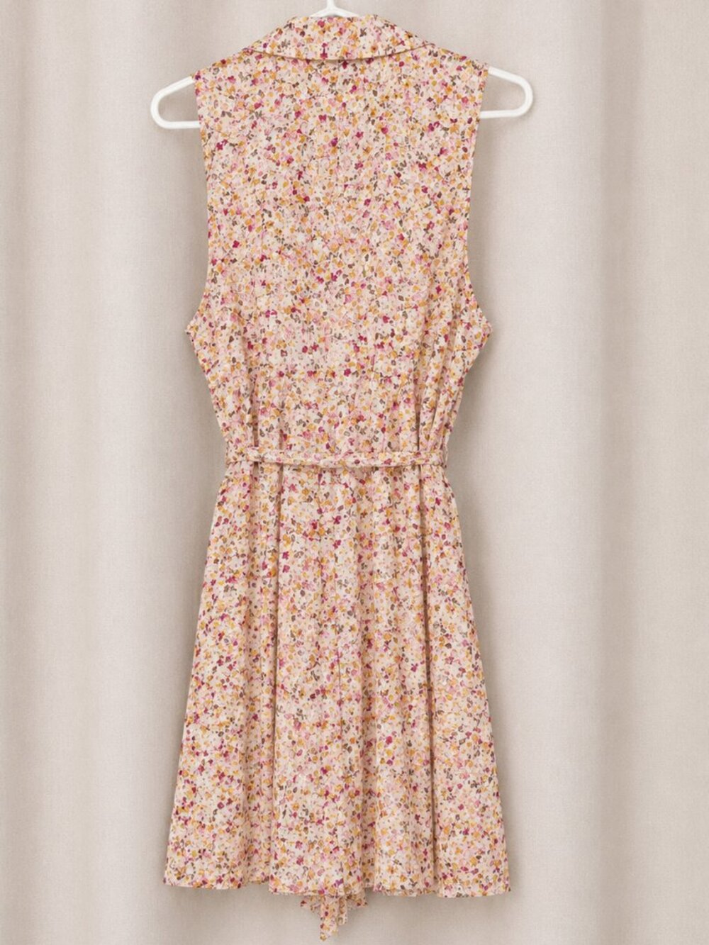 Torrid Floral Button Front Midi Dress Tie Waist Sleeveless Size 3 (3X) - Picture 2 of 5
